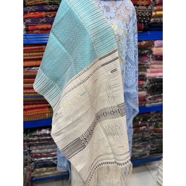 Tumtuman Songket Tarutung Purada songket Pengantin Tumtiman Blue Ice