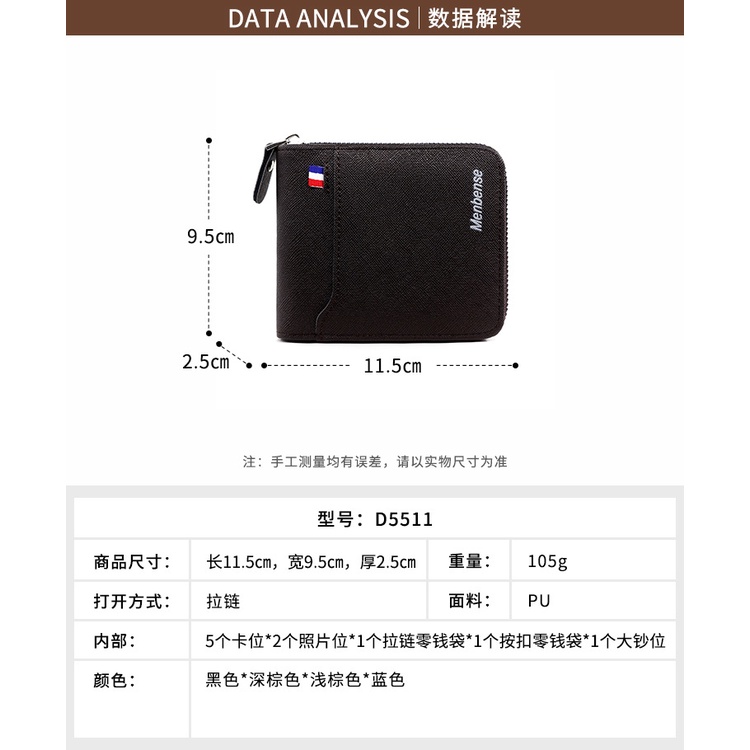 [ETC] New MenBense Dompet Impor Original Korean Style Exclusive Branded D5511