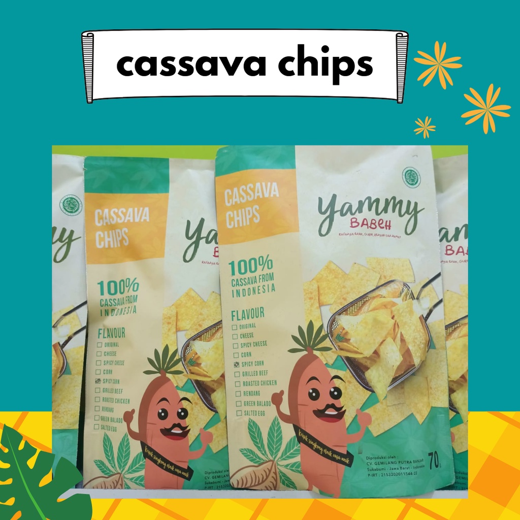 

Cassava Chips Yammy Babeh 70g