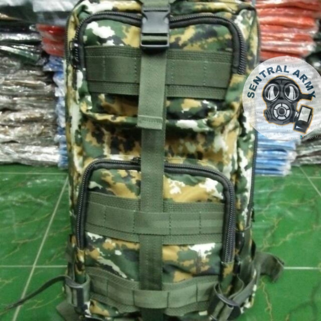 Ransel Libanon Motif Kostrad Kecil/ Tas Punggung Loreng/ Tas Army