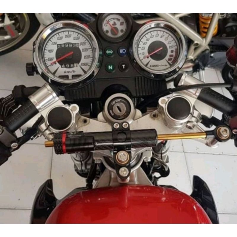 Paket Stabilizer Breket Stabiliser Stang Bpro plus Stering Dumper Matris carbon 16 click Ninja R RR SS