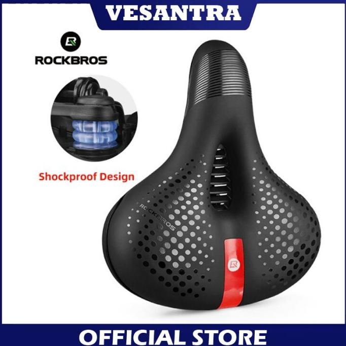 Rockbros 6191 Sadel Sepeda Empuk Memory Foam Lebar Sepeda Lipat MTB