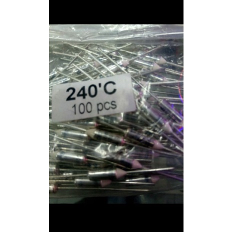 thermofuse 240derajat ac 250vol 10amper jual per/1pak isi 100pcs