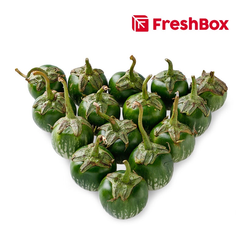

Terong Bulat Hijau ( Eggplant Round) 500gr FreshBox