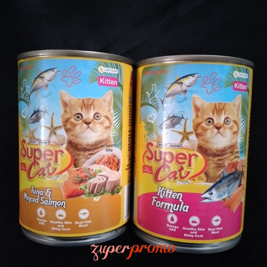 Super Cat Can Kitten 400gr / Makanan Basah Anak Kucing