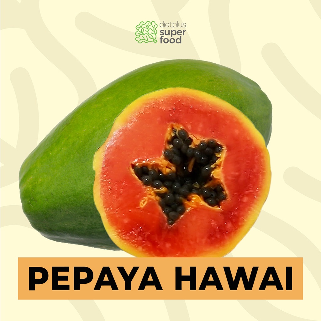 

Pepaya Hawai Manis 1 Buah 500-900 gr / 0.5-0.9 kg Dietplus Superfood