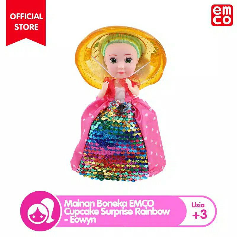 mainan boneka emco cupcake rainbow surprise. ORIGINAL SALE