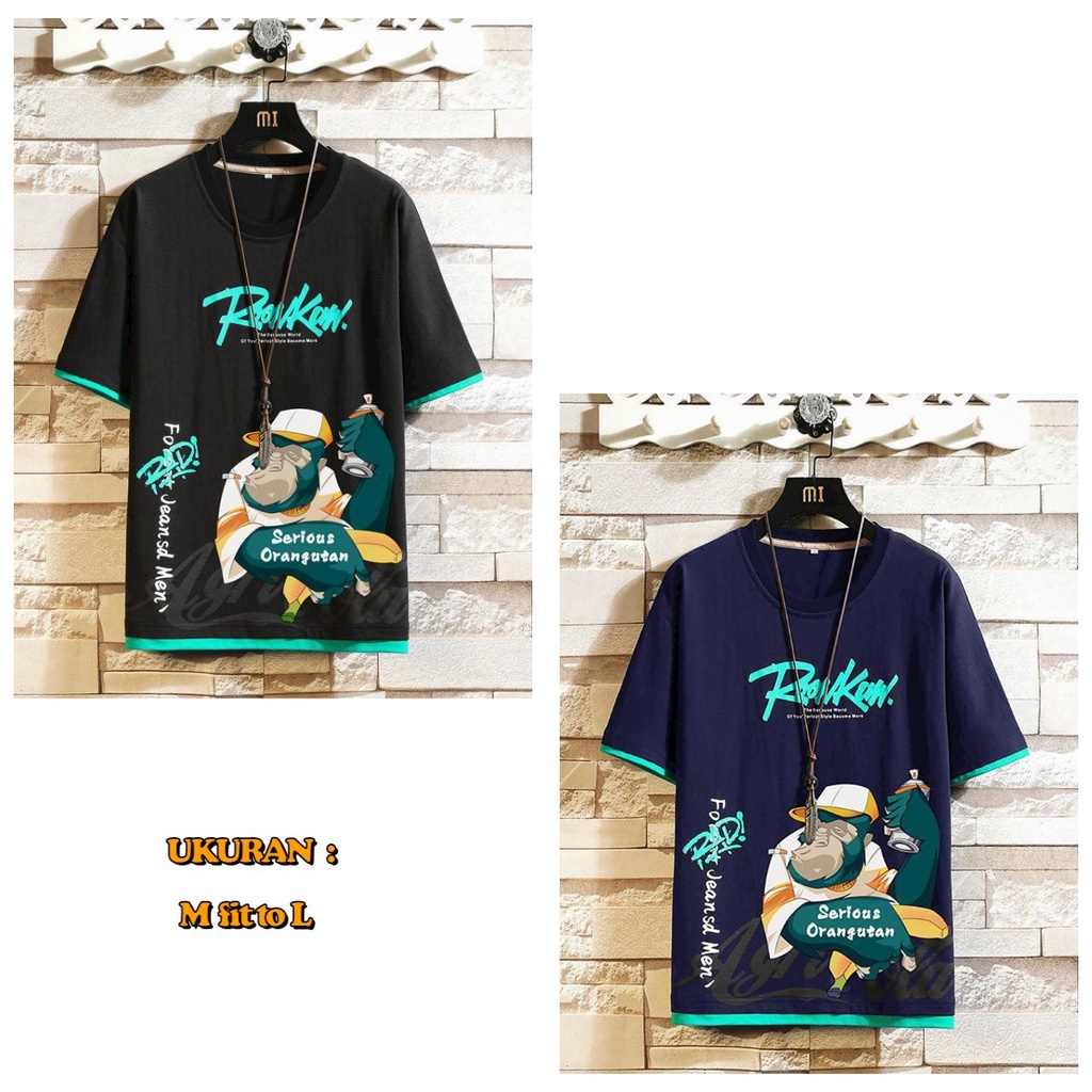 ALIPIO FASHION - BAJU OBLONG ORANGUTAN / fashion pria / baju pria / murah / keren / terbaru