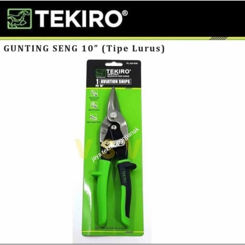 gunting holo tekiro/gunting bajaringan, gunting seng/ gunting plat besi TEKIRO 10inci