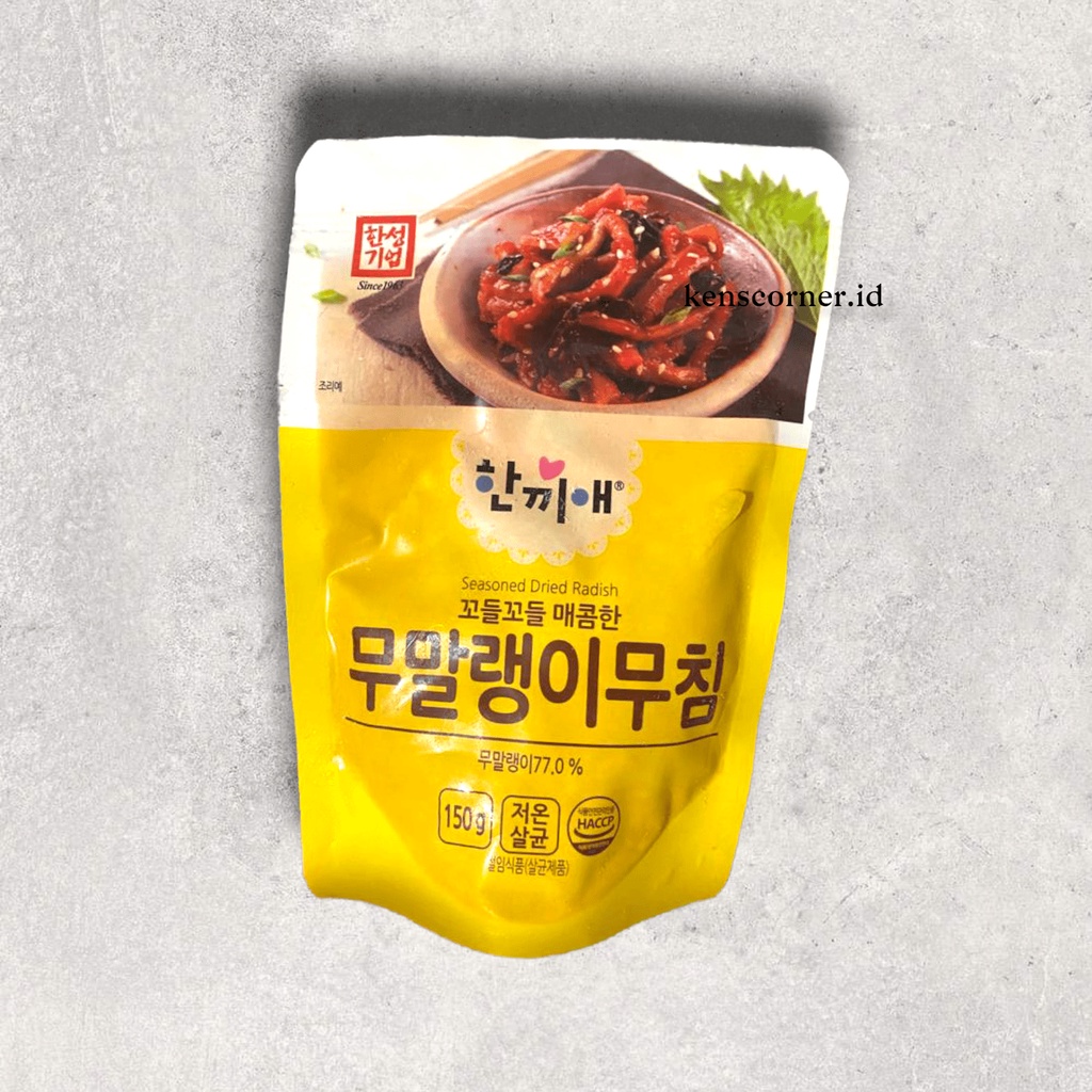 Hansung Onemeal Seasoned Dried Radish / Lobak Kering Berbumbu Korea / Lobak Kering Import