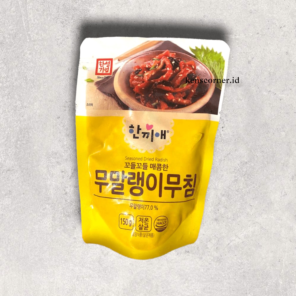 Hansung Onemeal Seasoned Dried Radish / Lobak Kering Berbumbu Korea / Lobak Kering Import