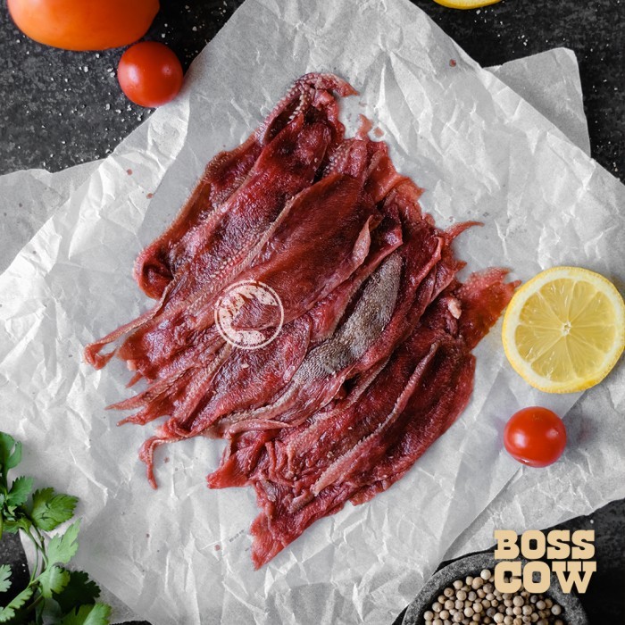 

Lidah Sapi Slice Impor / Ox Tongue Sliced / Gyutan Impor