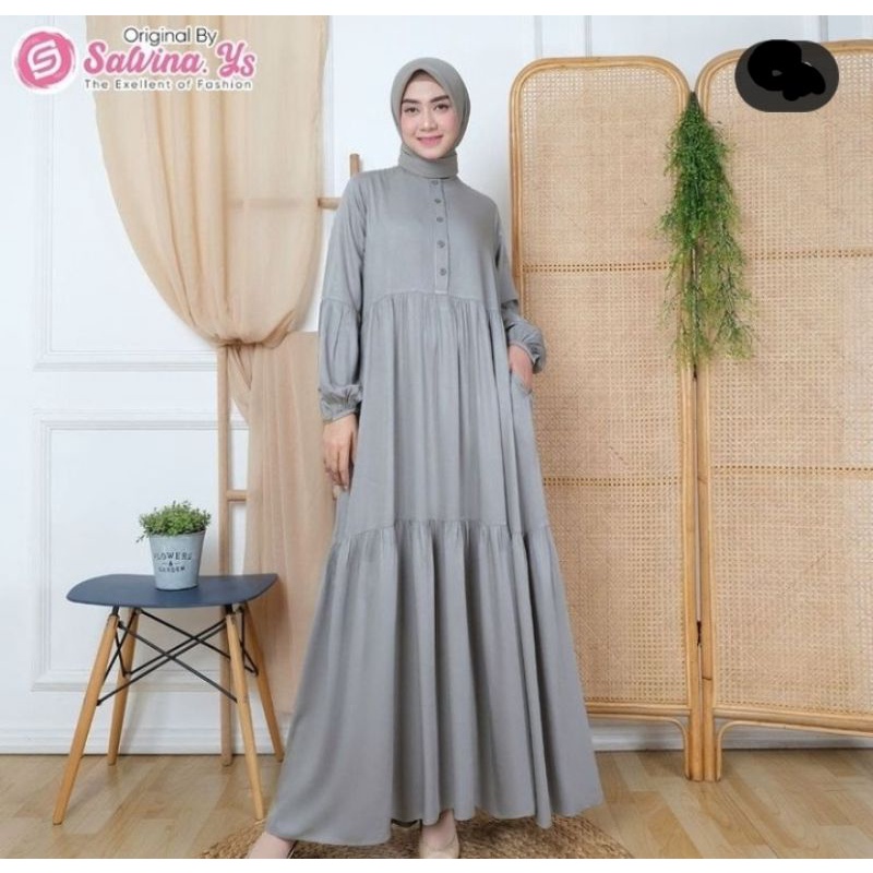 Gamis Salvina Lengan Balon