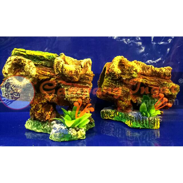 Ornamen/hiasan aquarium/acesoris aquarium