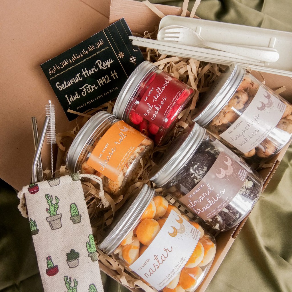 Soft Cookies & Kue Kering Toples Hampers Cookies, Gift Set, Nastar