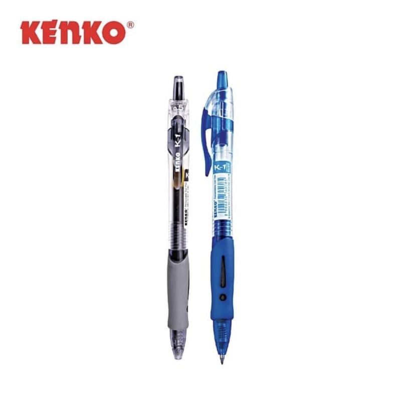 

sg Pulpen Gel Kenko K1 0.5mm Hitam & Biru (1 Pak/12 Pcs)