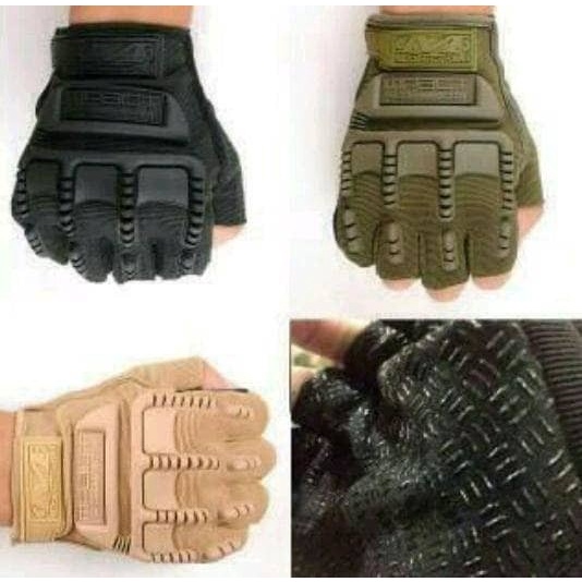 Gloves Sarung Tangan Taktikal Taktis Sepeda Motor Airsoft Nyaman Dipakai
