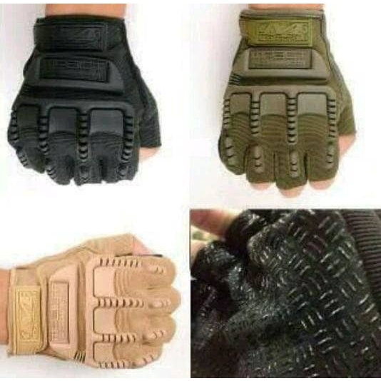 Gloves Sarung Tangan Taktikal Taktis Sepeda Motor Airsoft Nyaman Dipakai