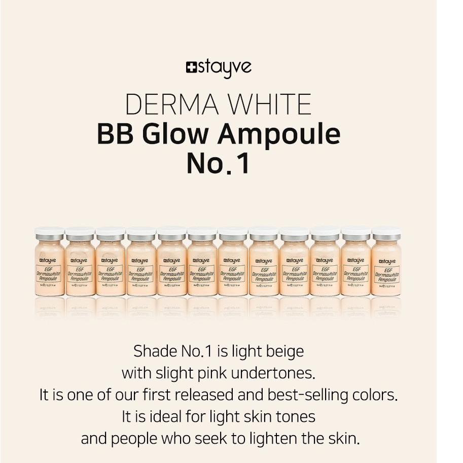 Big Sale.. 1 AMPOULE  Stayve EGF Dermawhite BB Glow Serum Original Made in Korea ECER