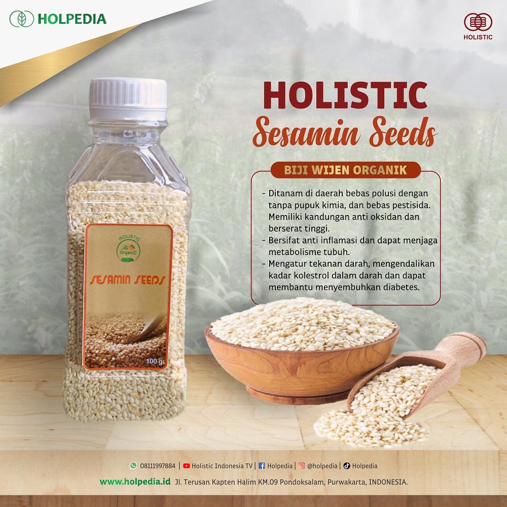 

Holistic Sesamin Seeds (Biji Wijen)