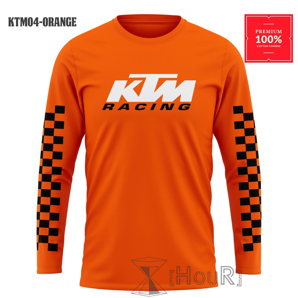 KAOS KTM RACING T-Shirt Pria BAJU KAOS DISTRO KTM RACING LENGAN PANJANG PAKAIAN PRIA TERBARU