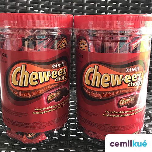 DUS BESAR - CHEW-EEZ CHOCO PERMEN COKLAT DELFI CHEWEEZ COKELAT KILOAN DEPOK DELFI GROSIR (3 KG)