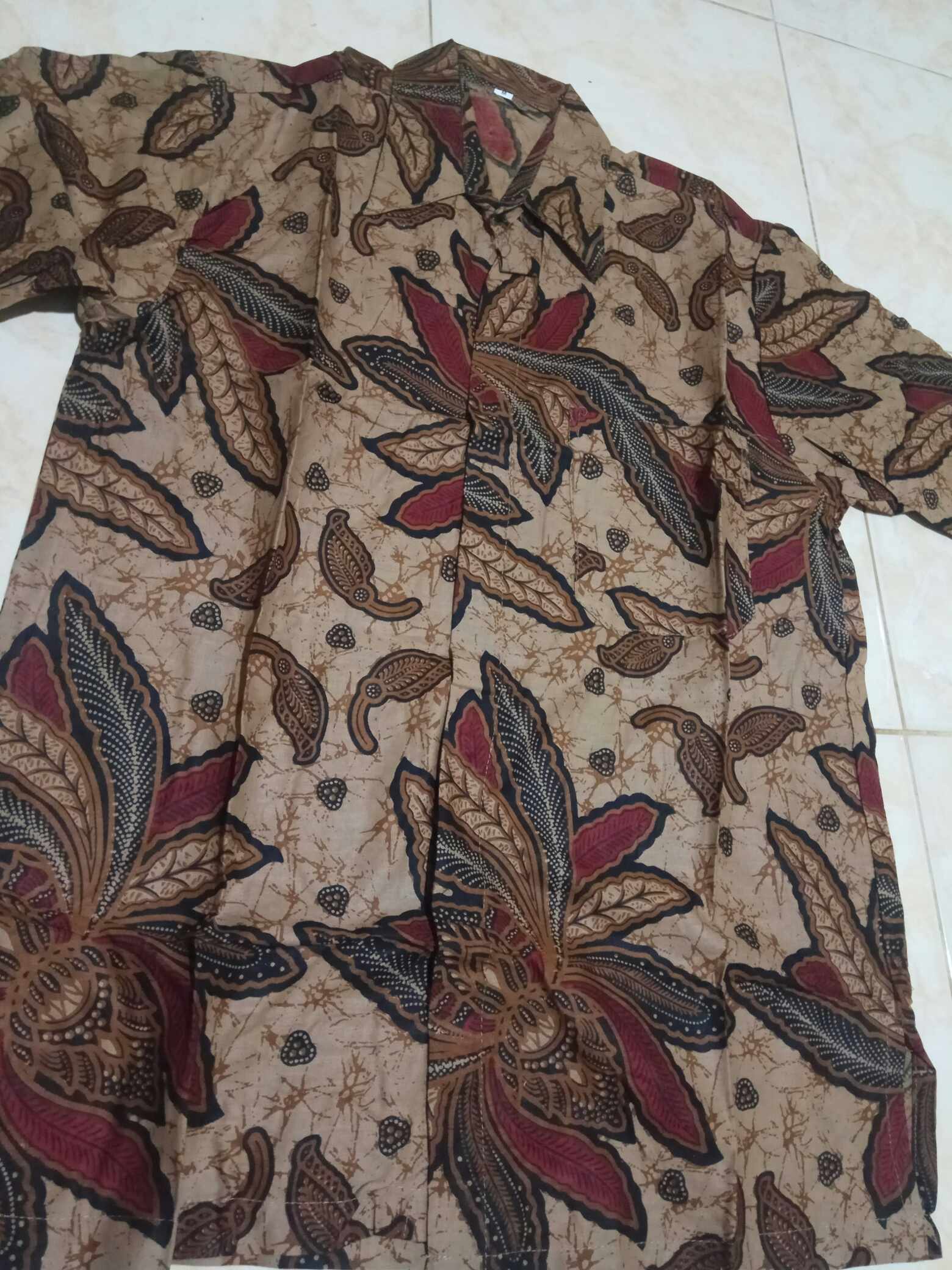 Batik Pria Kemeja Batik Pria Lengan Pendek Batik Katun Banyak Motif M L Xl