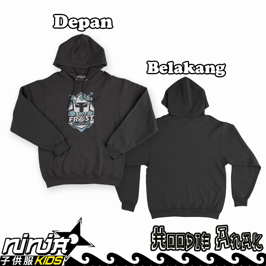 Jaket Sweeter Anak Laki laki Frost Diamond Emblem Hoodie Perempuan Unisex Cotton Fleece