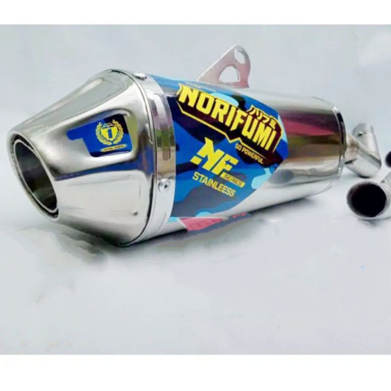 Knalpot KLX, KLX BF, D tracker, CRF 150, norifumi NF stainless