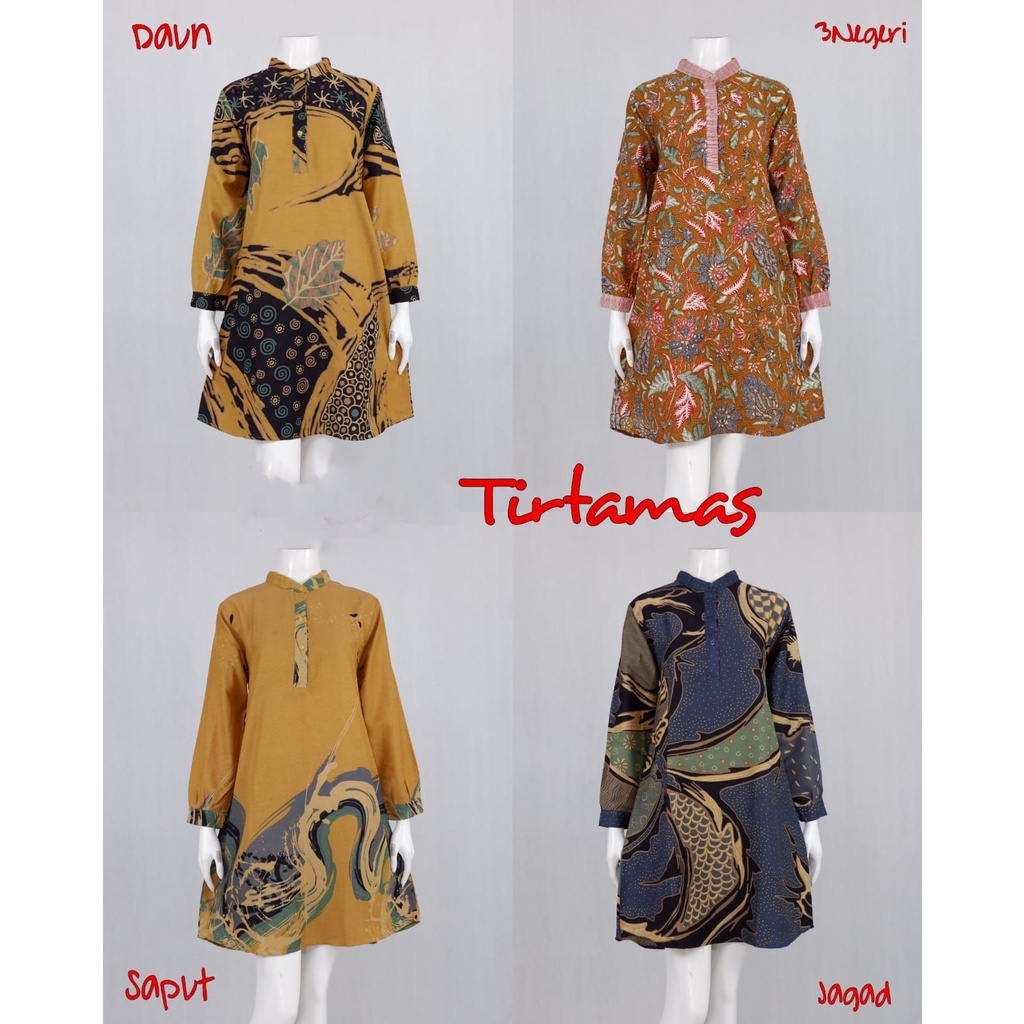 Tunik tirtamas katun  batik solo dress batik dress kerja