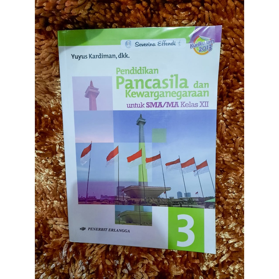 Buku Bekas SMA Kelas XII/12 PKN PPKN Kurikulum 2013 Penerbit Erlangga