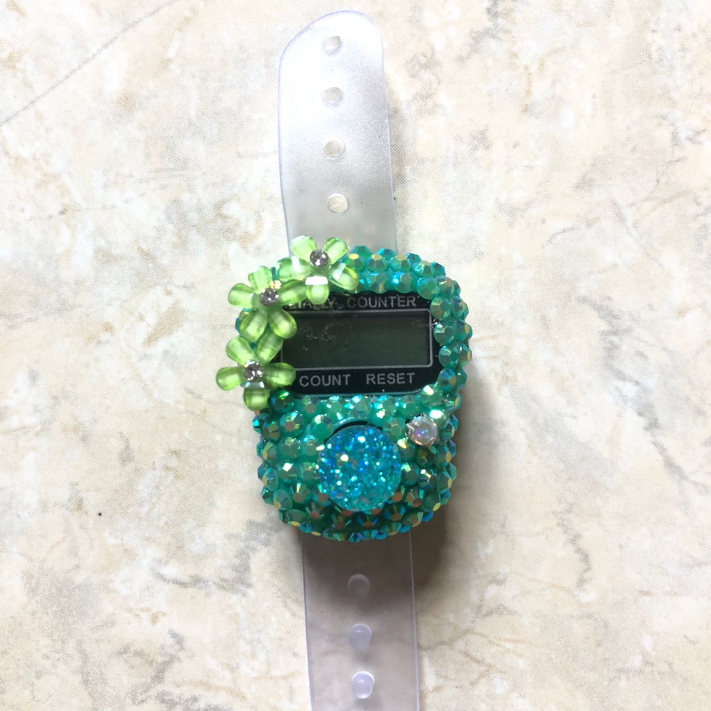 Tasbih Blink Premium Tasbih Digital Hias Manik Henna Tasbih Digital LCD &amp; Tasbeh LED ALARM Tasbih Mutiara Counter Zikir Ibadah Muslim
