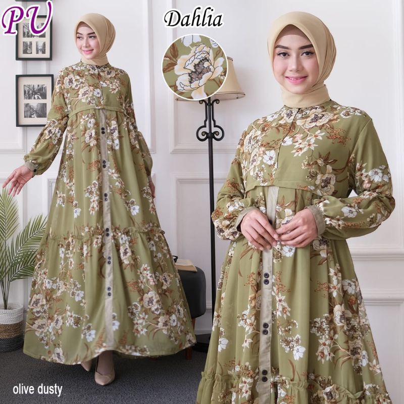 DAHLIA homedress gamis rumahan adem busui