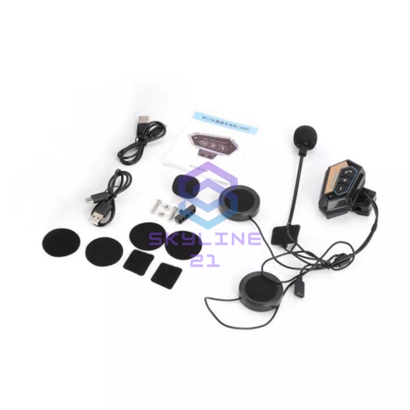BT12 Pro Max Headset Bluetooth Wireless High End Headset Helm Helmet BT-12 BT 12 Not Intercom-5