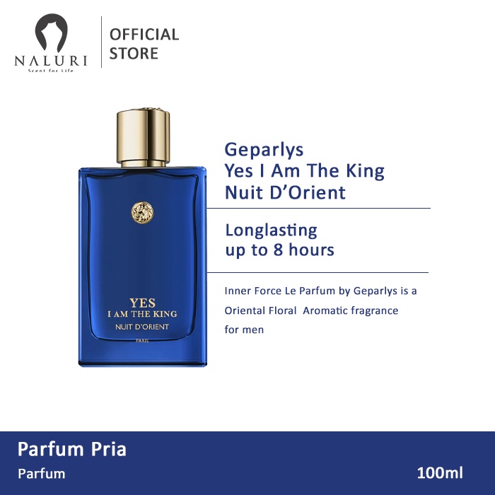 Parfum Geparlys Yes I Am The King Nuit d'Orient For Men Parfum 100ml