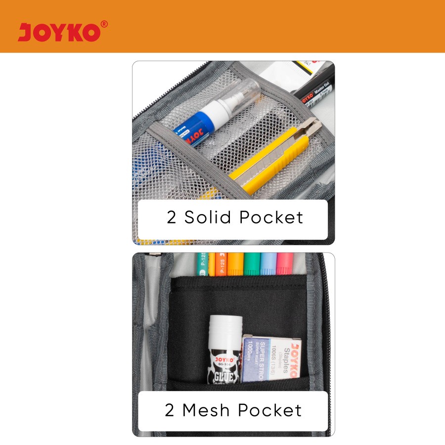 Pencil Case Kotak Tempat Pensil Kain Joyko PC-5010