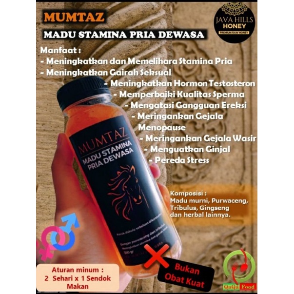 

Java Hills Honey - Madu Stamina Pria Dewasa 320gr