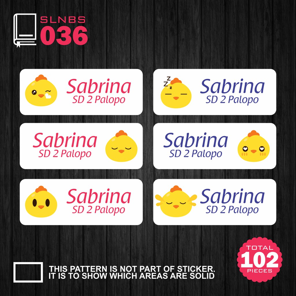 Beli Fruit Variety Waterproof Name Stickers Stiker Nama Unik Bentuk