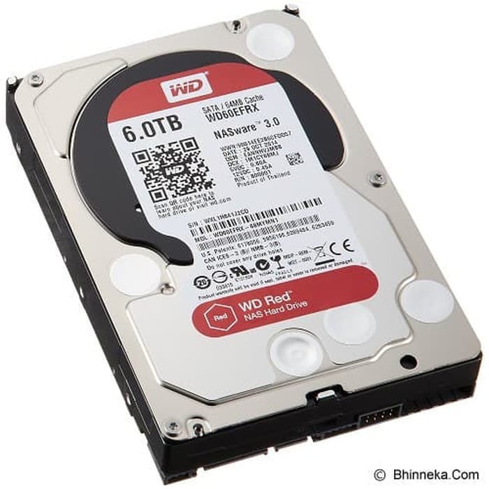 Harddisk Internal WD Caviar Red 6TB 3.5 NAS WD60EFRX
