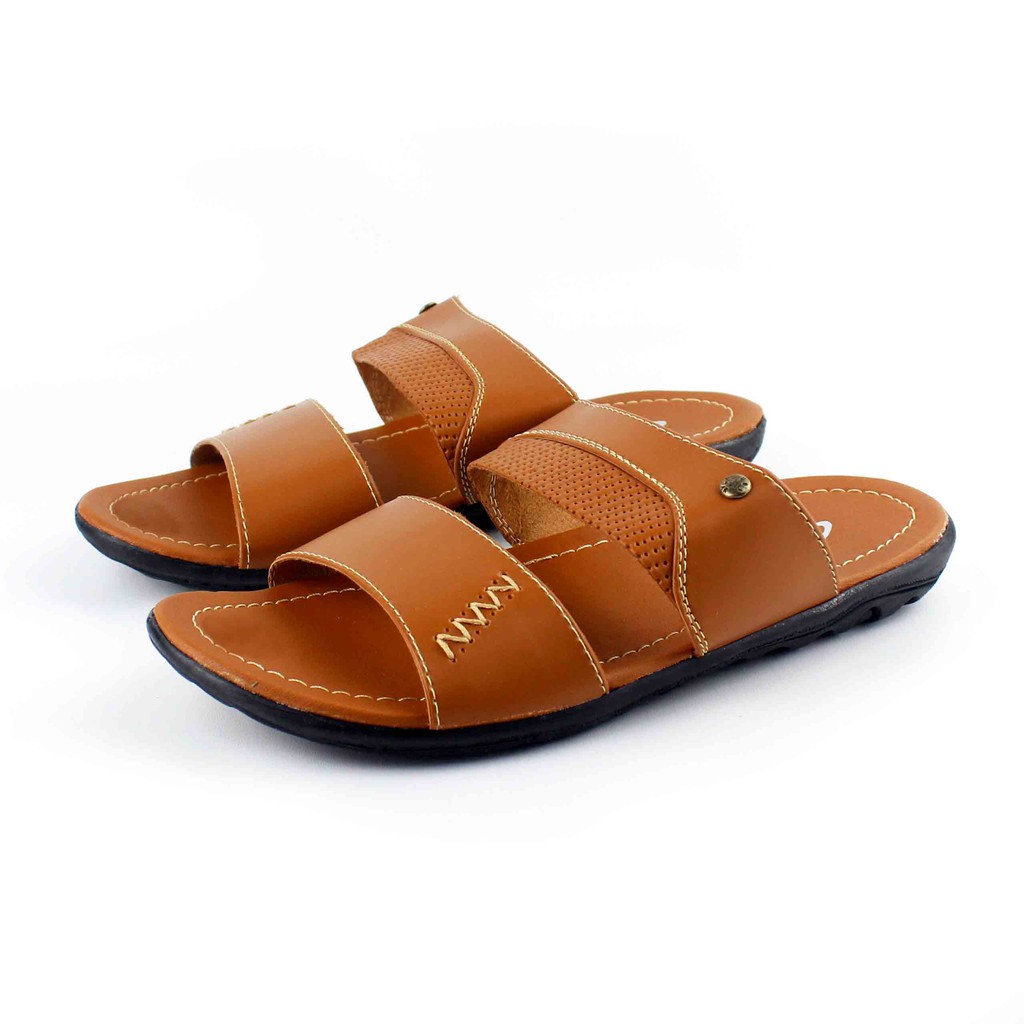 Sandal Selop Pria Virale - Sandal Casual - Sandal Slop Pria PKL-11 Tan