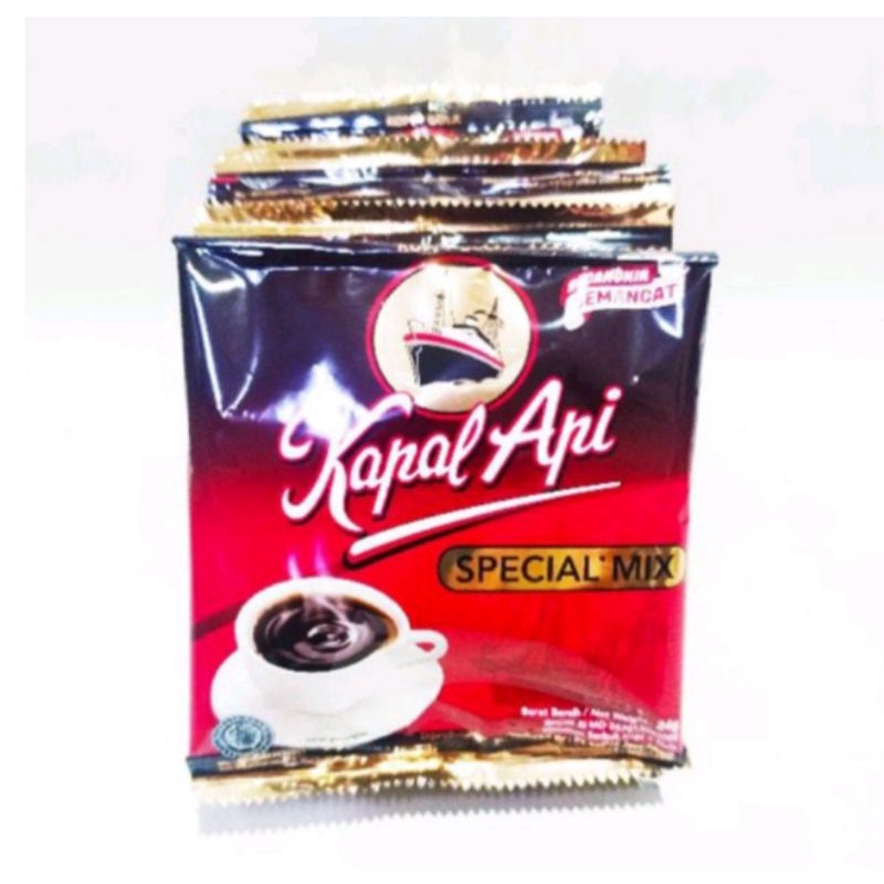 

KOPI BUBUK INSTAN KAPAL API SPECIAL MIX KOPI+GULA 24g (10 bungkus/SERENTENG)