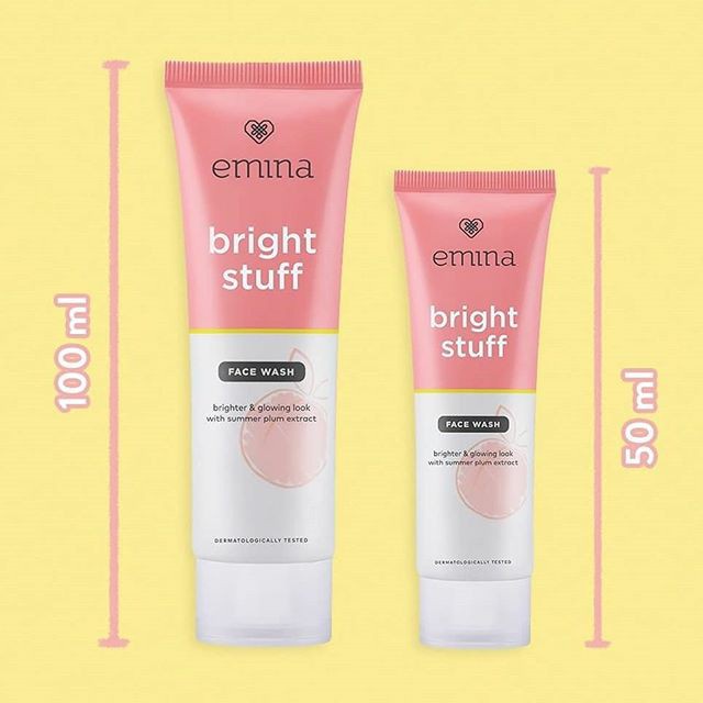 SHABRINA_FASHION Emina Bright Stuff Face Wash 50ml/ 100 ML TERMURAH!!