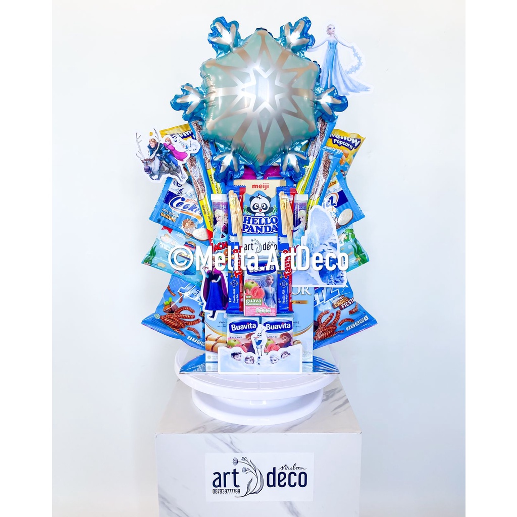 

Snack Tower Tema Frozen | Gift Birthday | Set Hadiah & Hampers Makanan