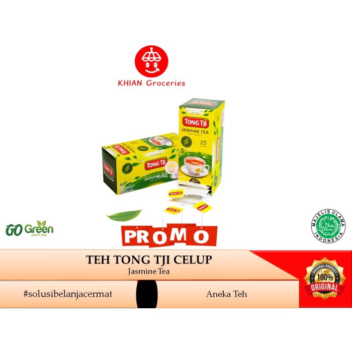 

Teh Tong Tji Celup Melati Jasmine Tea 50 gr 25 Bags Non Amplop