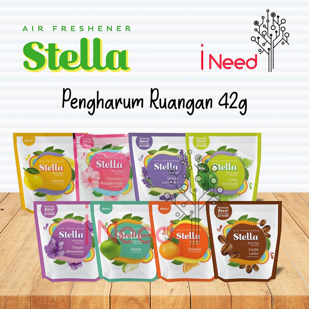 (INEED) STELLA Pengharum Ruangan | Stella Air Freshener All in One - Stella All in One 42g