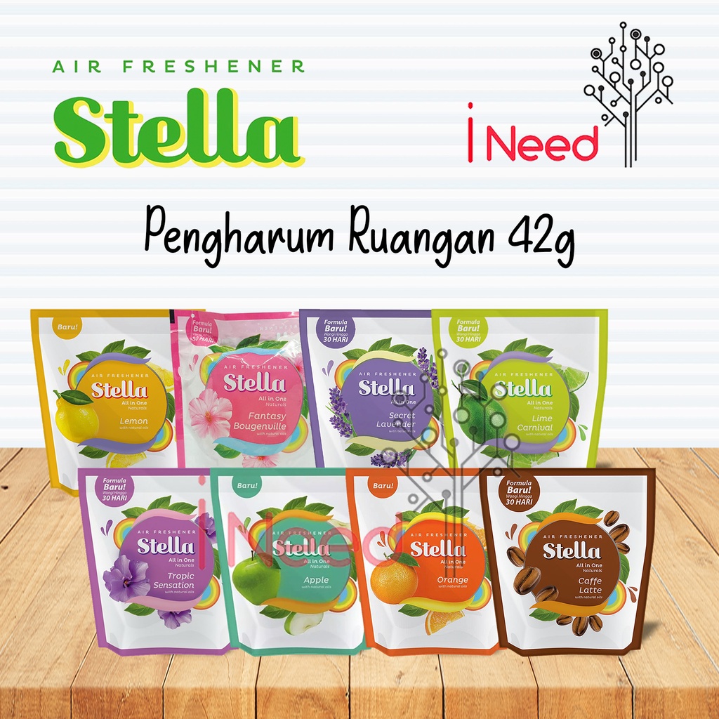 (INEED) STELLA Pengharum Ruangan | Stella Air Freshener All in One - Stella All in One 42g