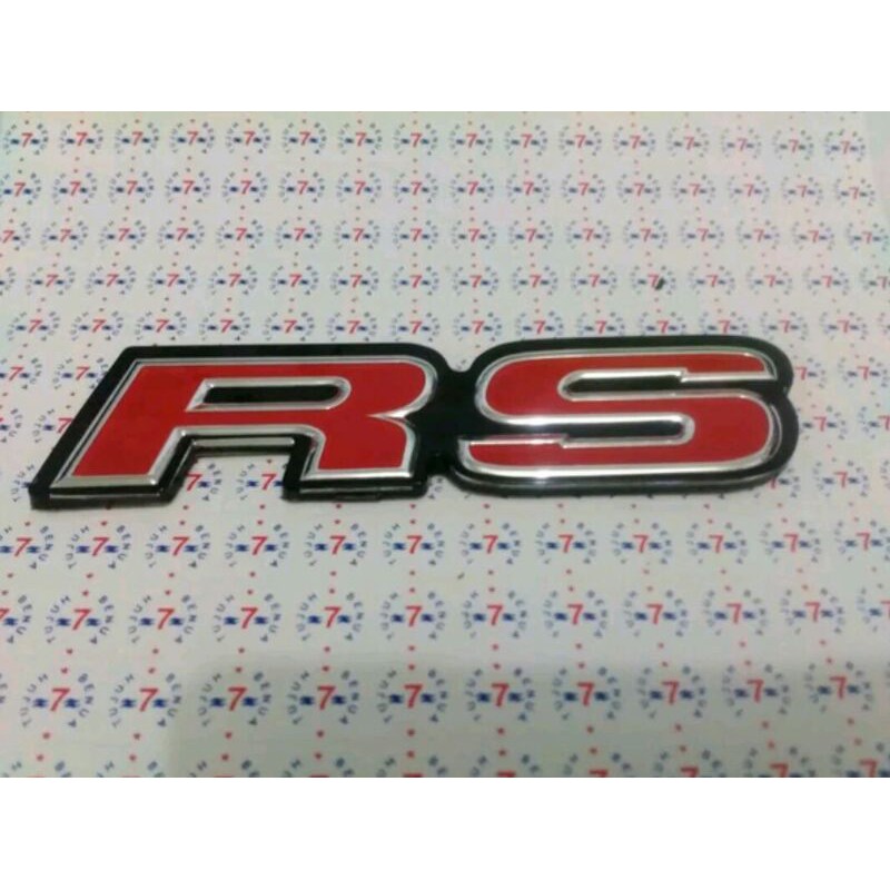 LOGO/EMBLEM RS ORIGINAL ACRYLIC BAGIAN BELAKANG HONDA JAZZ
