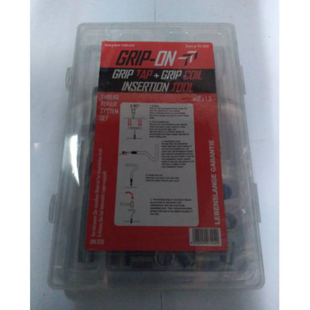 Tap Set Recoil M12x1.5 Thread Repair System set M12x1.5 merk Gripon