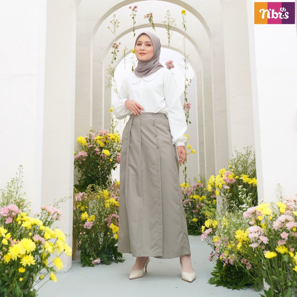 Nibras Rok Celana NRC 17 Bahan Toyobo Bawahan Wanita Simpel Modern by Nibras bisa COD