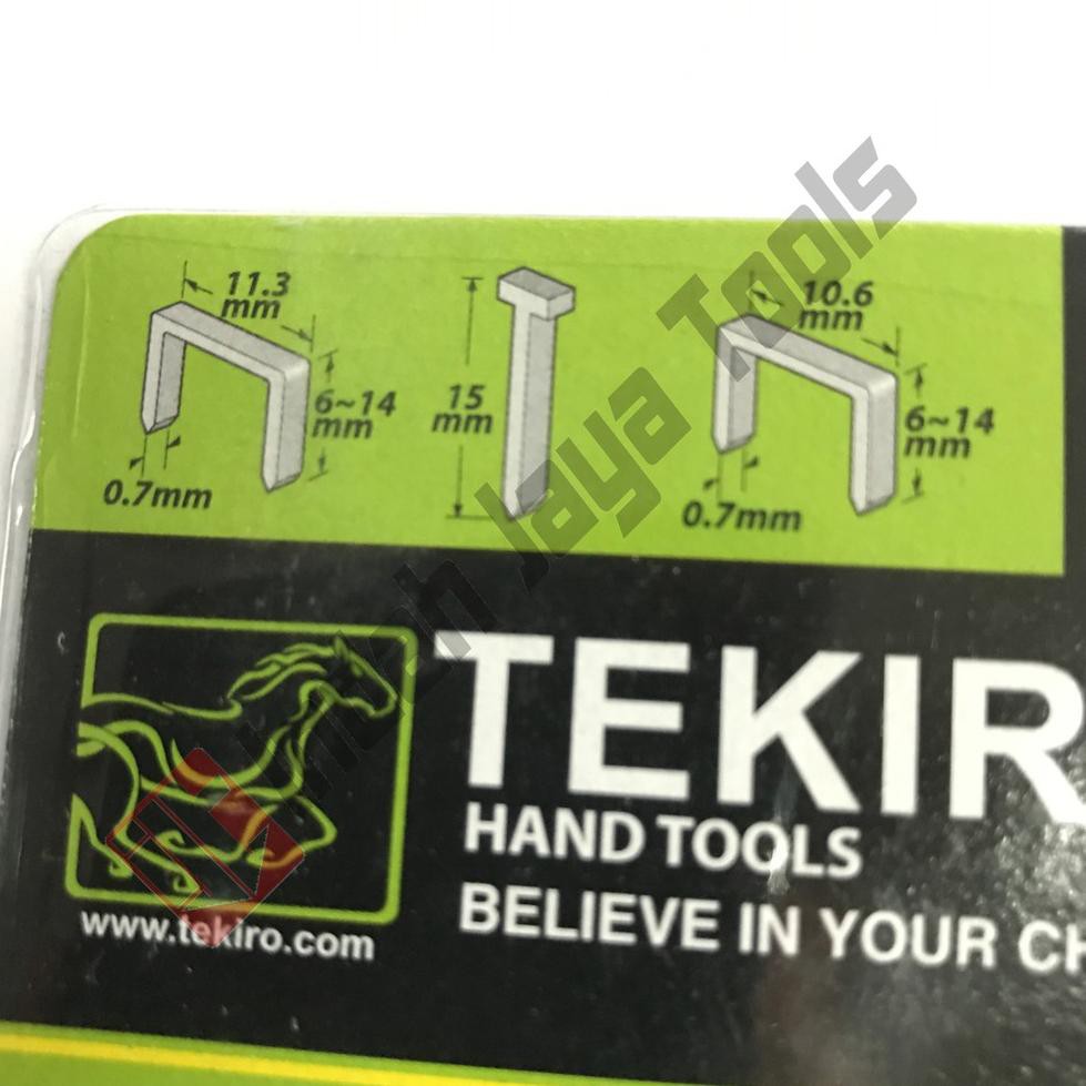 

Diskon..! TEKIRO Staples Gun Tacker 3 in 1 - 6 - 14 mm Staple Jok Tembak Hekter ㊃